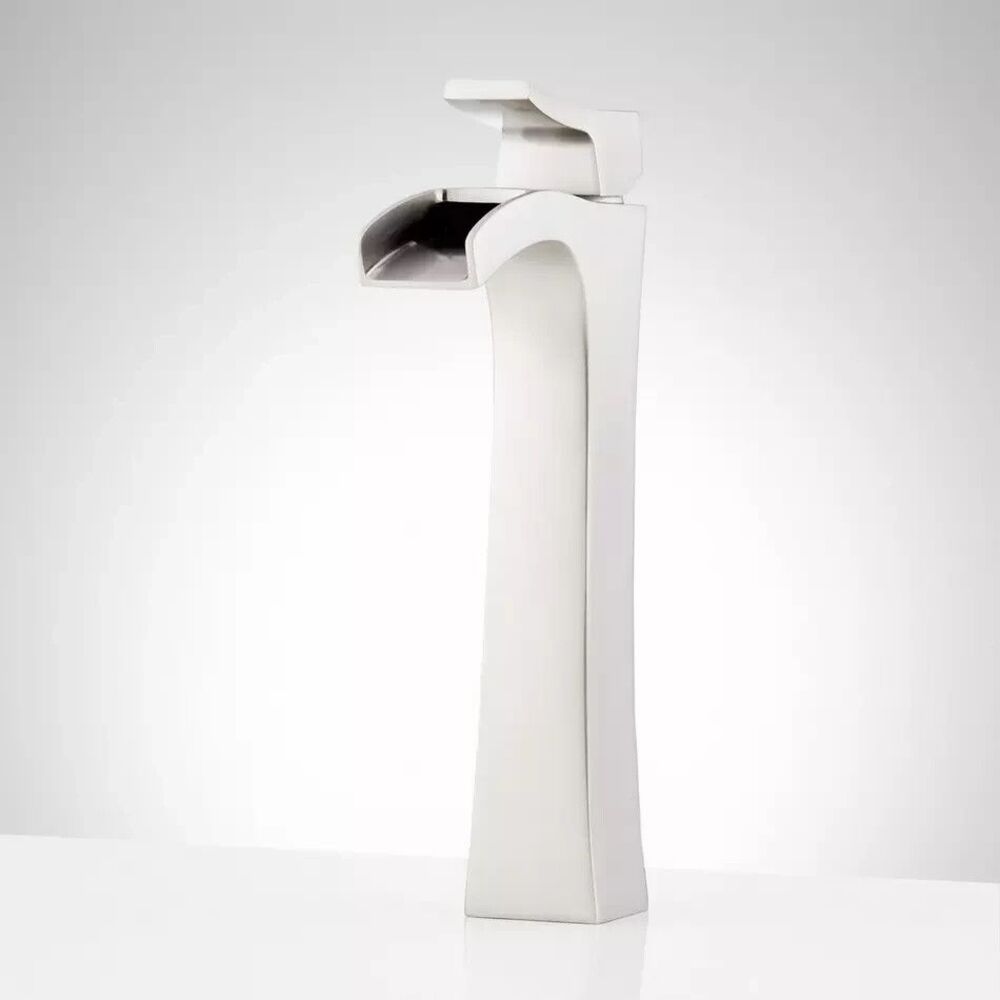 Signature Hardware Vilamonte Waterfall Vessel Faucet - SHWSCVL105LBN